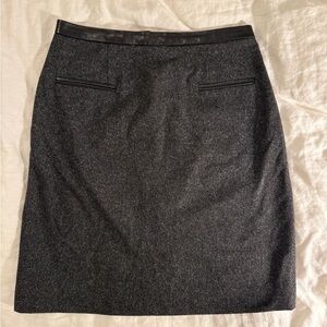 Rebecca Taylor Knee High Wool Skirt size 4 Carolyn Bessette